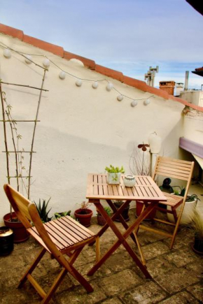 Joli studio avec terrasse-jardin sur les toits, coeur historique